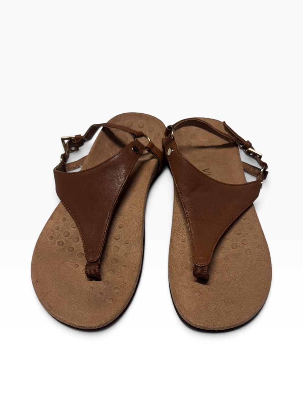 Vionic Kirra II Camel Nubuck Women's Beach boho comfort sandal sz 8